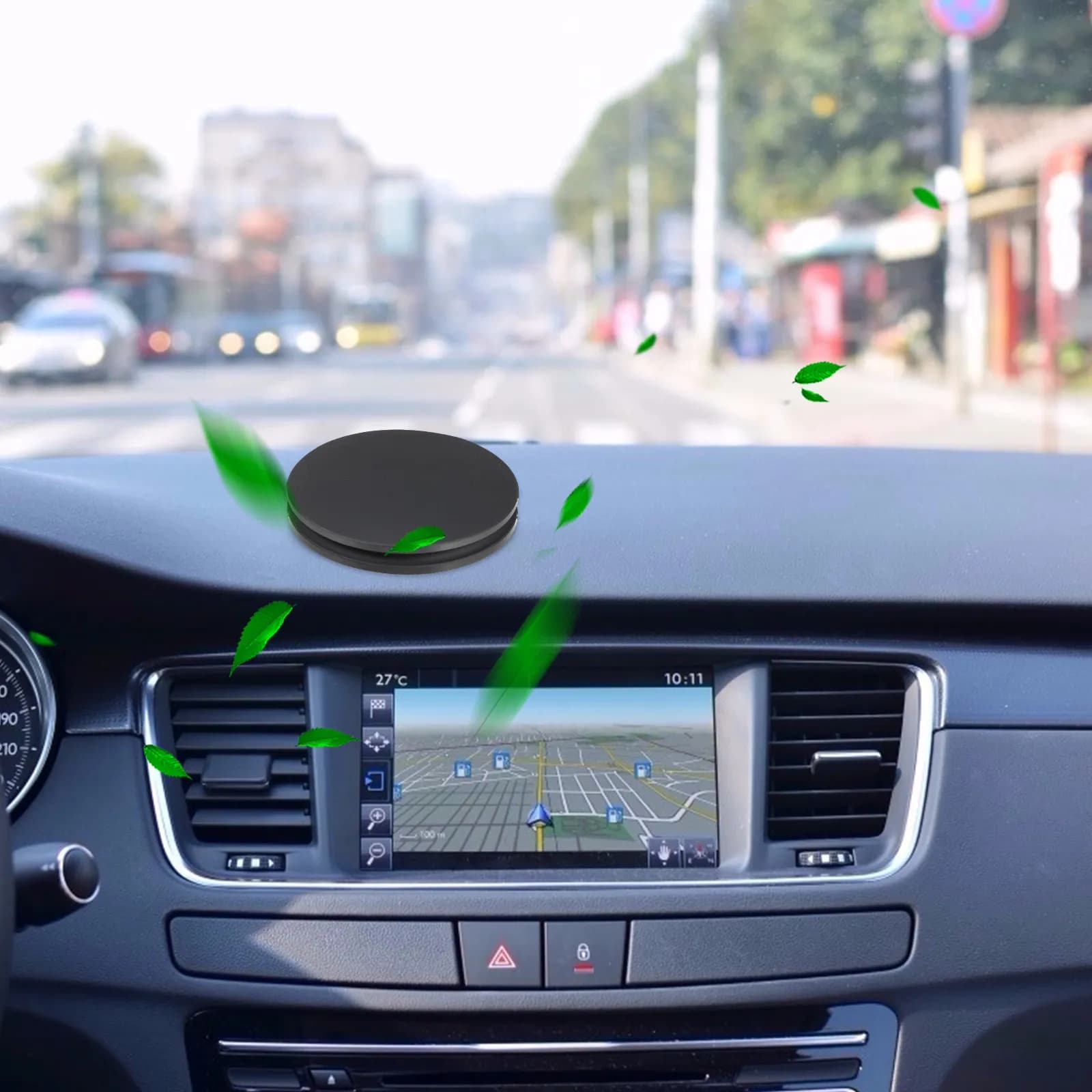 1 set di diffusori di aromi per auto in lega di alluminio, deodorante per ambienti compatto e leggero per auto, installazione semplice, fragranza per aromaterapia