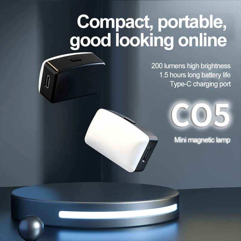 Mini Magnetic Selfie Fill Light Portable Pocket LED Selfie Light Adjustable lighting Video Light For Tiktok Camera Mobile IPad