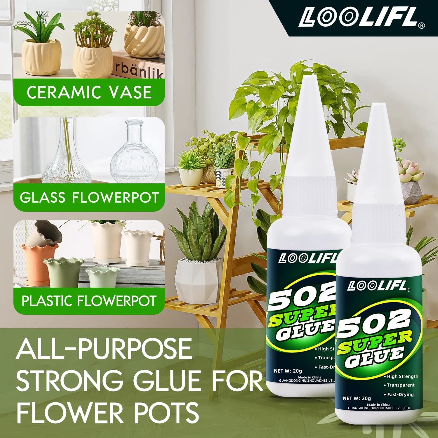 Adesivo forte 502, colla istantanea, colla istantanea in 3 secondi, colla per riparazioni senza tracce, anti-caduta, a lunga durata, colla domestica multifunzionale per incollare metallo/gomma/plastica/vetro/ceramica/pietra/acrilico, ecc.