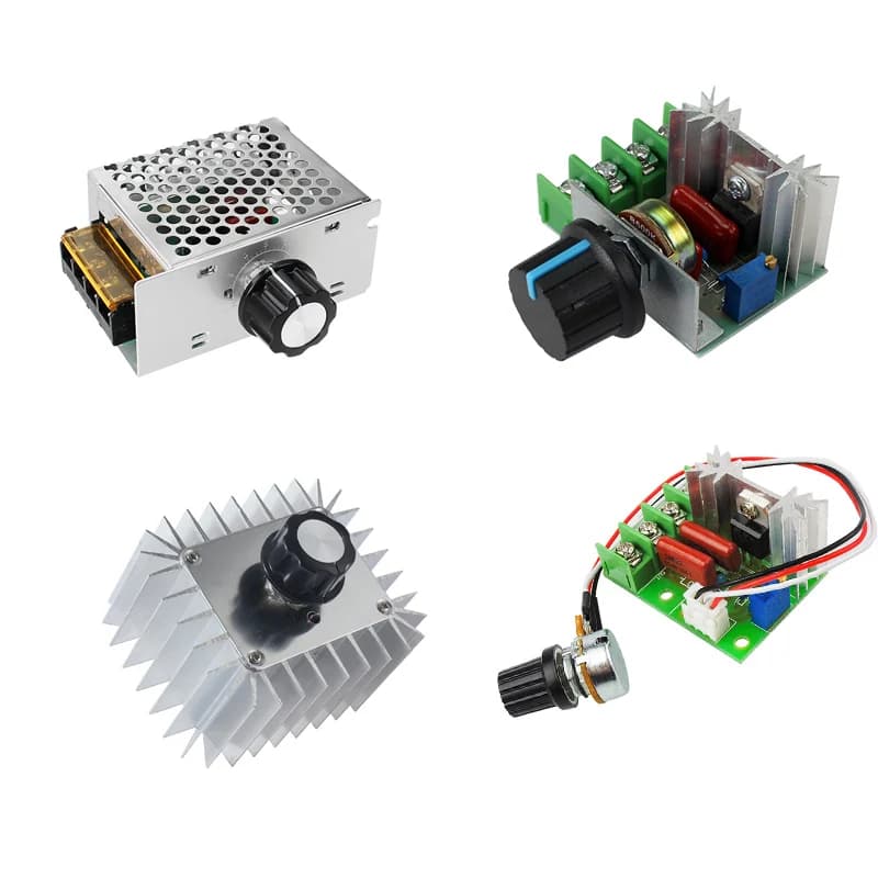 Regolatori di tensione ad alta potenza Dimmer AC 220V 2000W 4000W 5000W Regolatore di velocità SCR Alimentatore Termostato regolatore elettronico