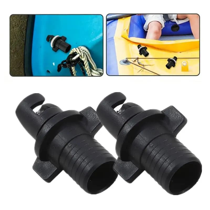 Inflatable Boat Pump Adapter High Strength Plastic Air Valve Connector for Kayak Paddle Board Marine Inflator Efficient