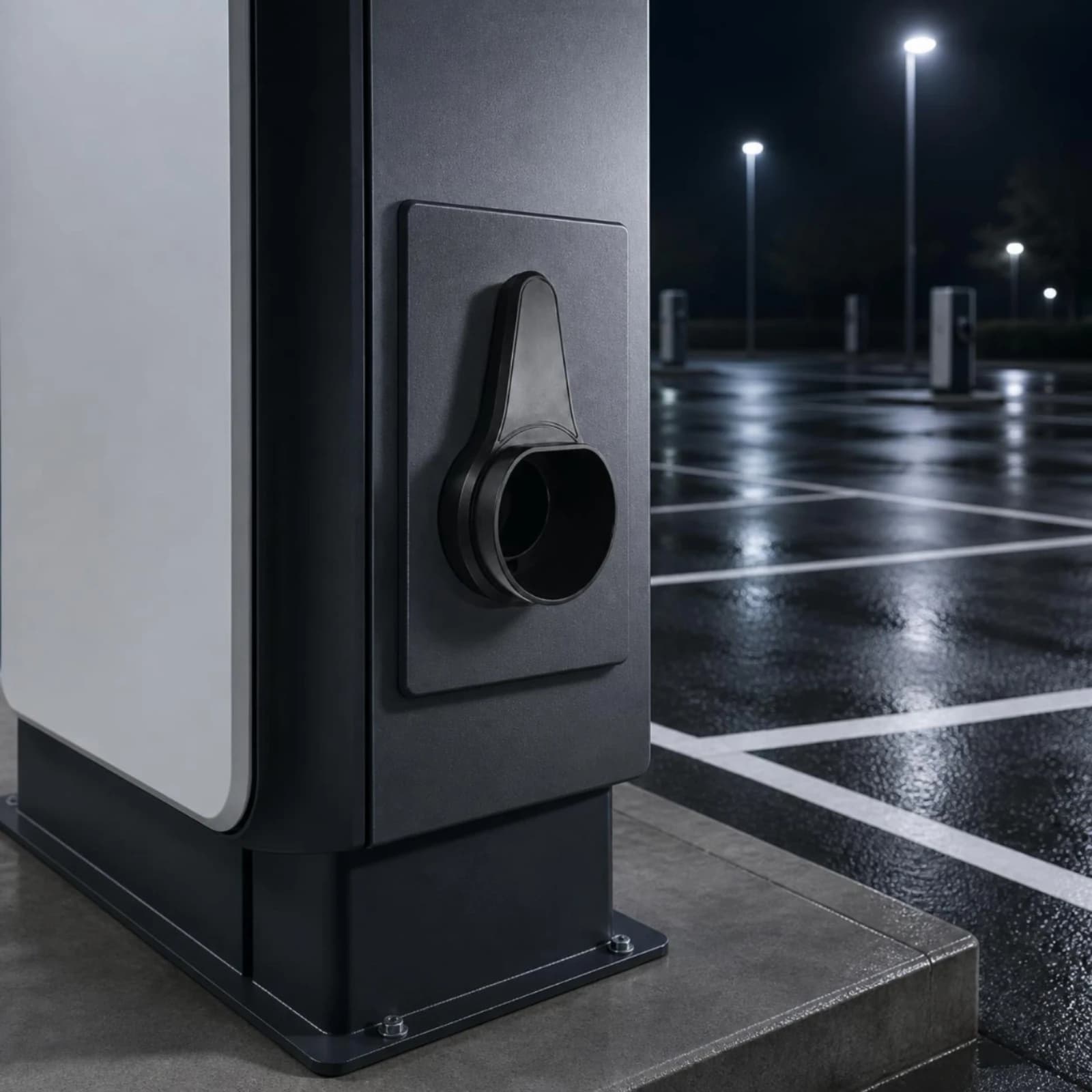 7 Hole Charging Holder Easy to Install Electric Vehicle Charging Holder Electric Vehicle Charger Holder Space Saving J1772