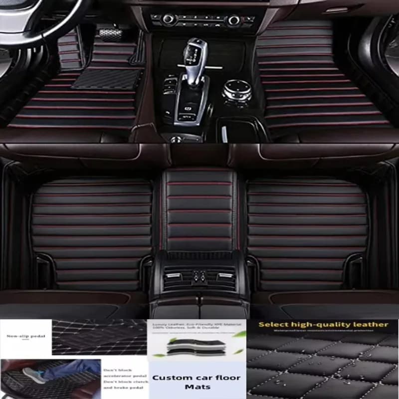 3D PU-leather Waterproof Custom Car Floor Mats For Ford Ecosport Auto Foot Coche Accessorie Liners