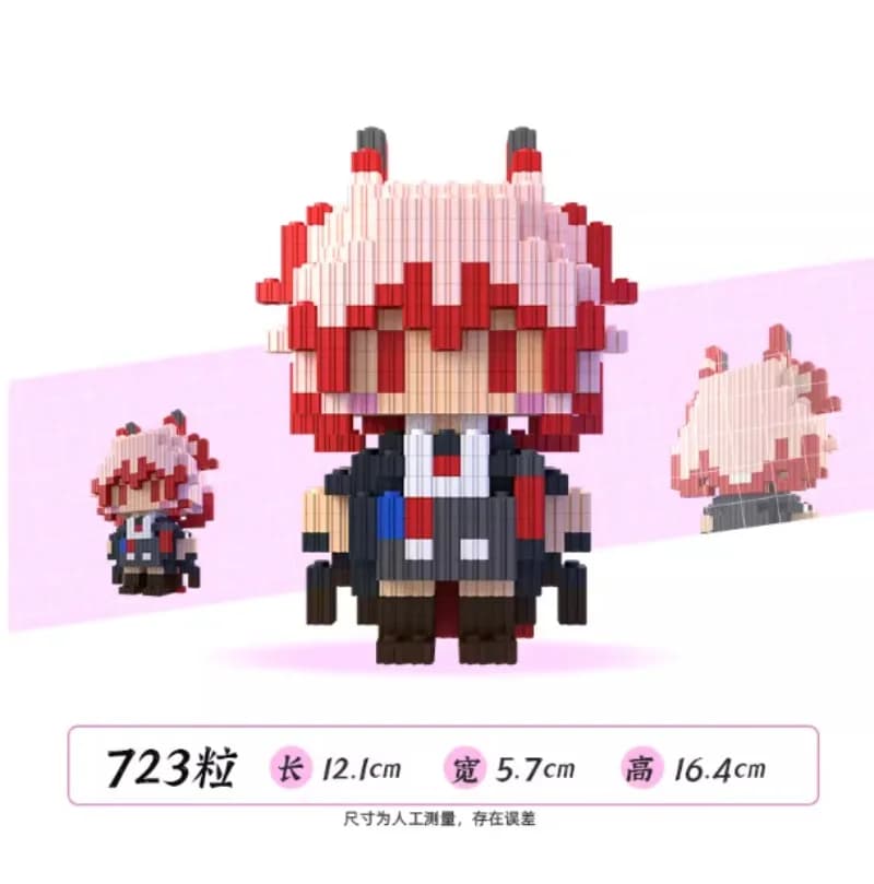 Arknights Fiammetta Exusiai Typhon Cosplay Cartoon Anime Figura 3D Assemblaggio Mattoni Anime Modello fatto a mano Adornano il regalo di Halloween