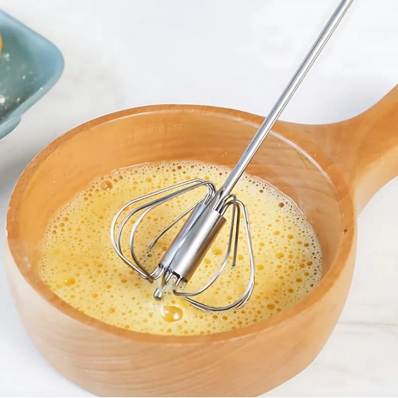 Portable hand blender, small 36 cm hand blender for foaming and beating. No power needed, kitchen helper