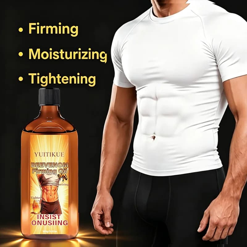 YUITIKUE Bee Venom Firming Oil 100g, Belly Tightening Body Oil, Moisturizing Lifting Skin Care Oil for Abdomen Body Use
