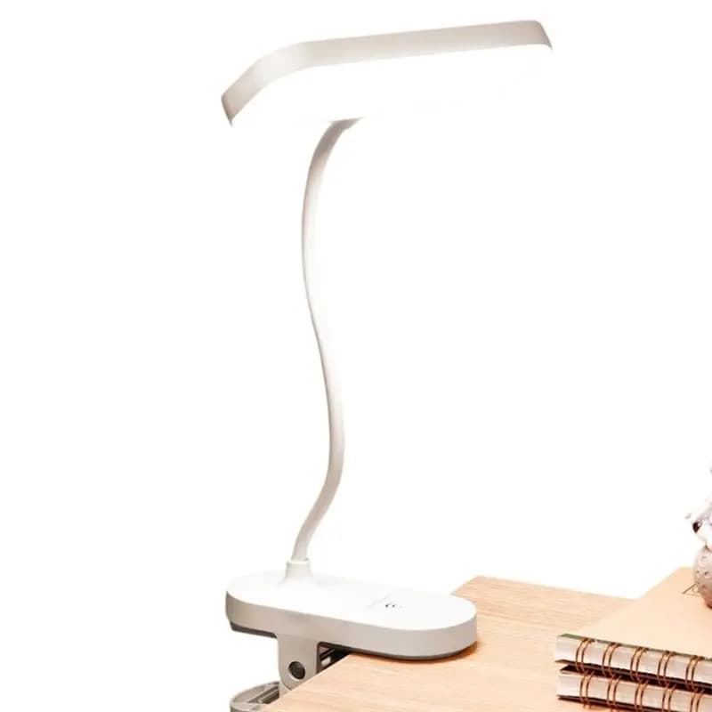 Lampada da lettura a LED portatile con clip B84B, ricaricabile tramite USB, ideale per dormitori studenteschi, scrivanie da camera da letto e illuminazione per ufficio