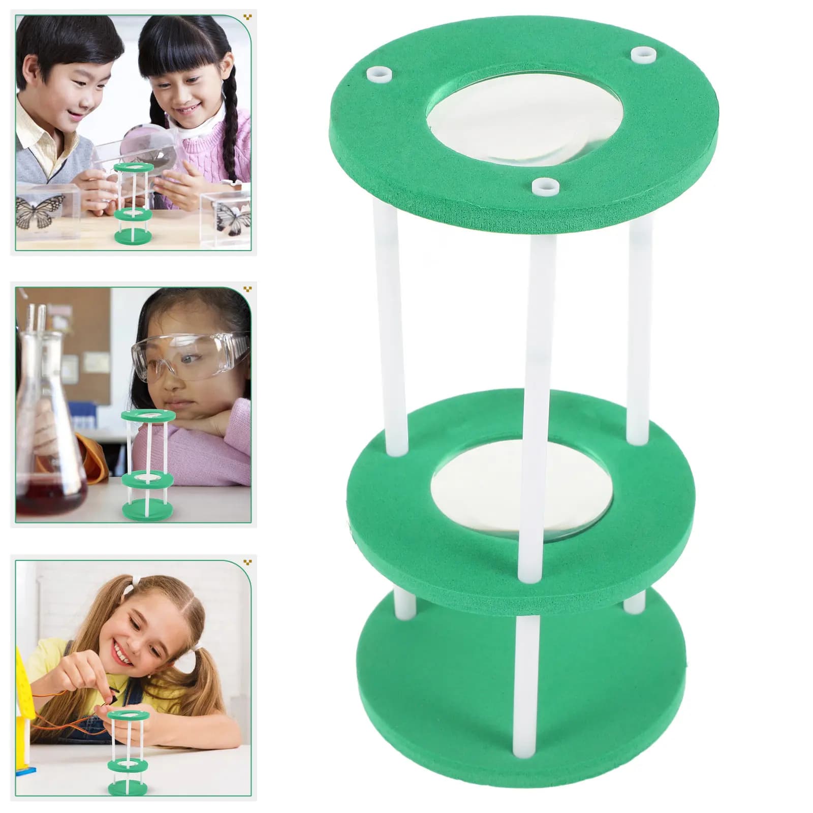 DIY Kids Microscope Science Educational Kit Unfinished Stem Optical Science Experiment Learning Set for Children
