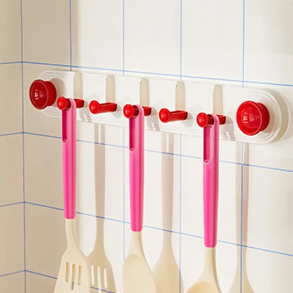 Gancio appendiabiti da bagno con ventosa, pieghevole e rimovibile, portaoggetti creativo salvaspazio per asciugamani e accappatoi, per ingresso