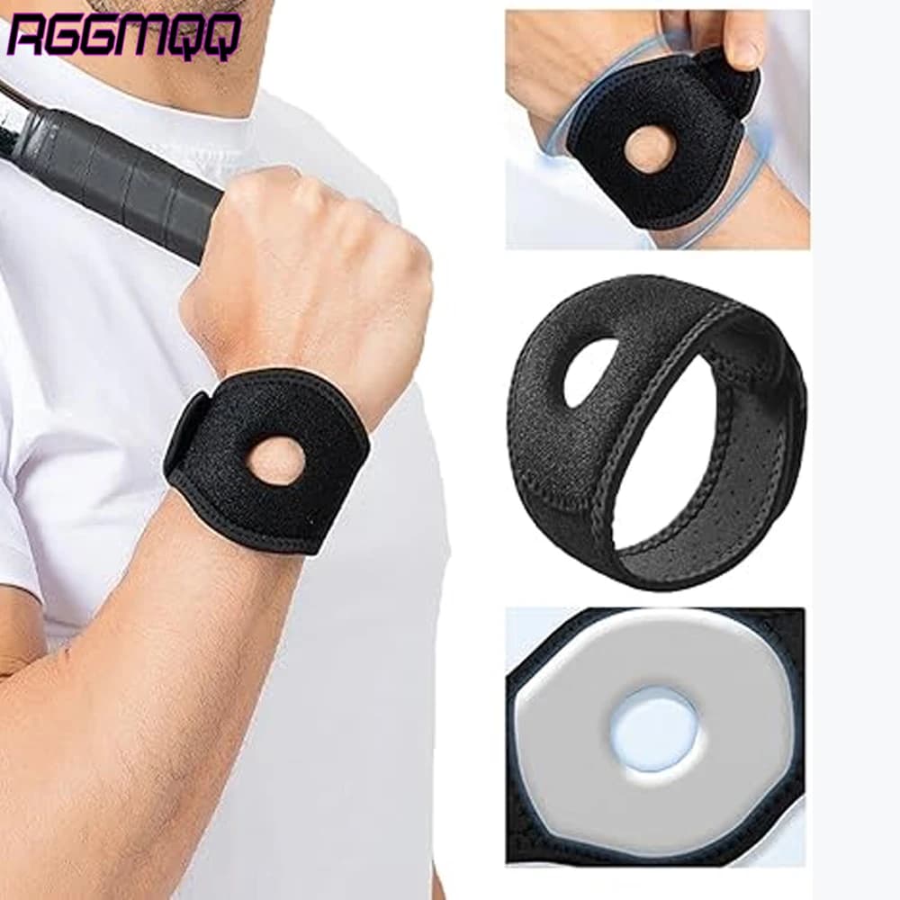 Tutore da polso TFCC da 2 pezzi per alleviare il dolore – Supporto da polso regolabile con cuscinetto in silicone per tendinite, RSI e recupero sportivo (nero)