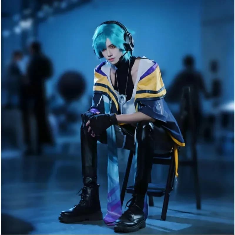 Gioco HEARTSTEEL Idol Costume Cosplay Aphelios Ezreal Stage Show Uniforme Set Party Anime Carnevale Abiti Boysx;8's,6;