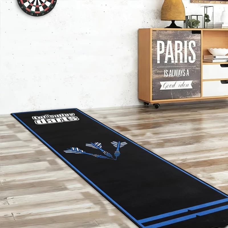 Tappetino Professionale VIKAMA per Tiro con l'Arco, con Bordo Blu, Antiscivolo e Resistente all'Usura, per Sale Giochi
