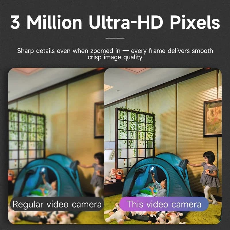 Telecamera IP Wi-Fi a Colori da 200W, Alimentazione a Batteria, Basso Consumo, Sicurezza Domestica, Rilevamento Umanoide AI, Baby Monitor, NUOVO 2026
