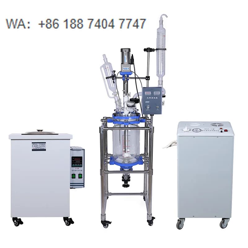 Jacketed Agitated Glass Reactor Double Glazing Reaction Kettle Laboratory Glass Reactors