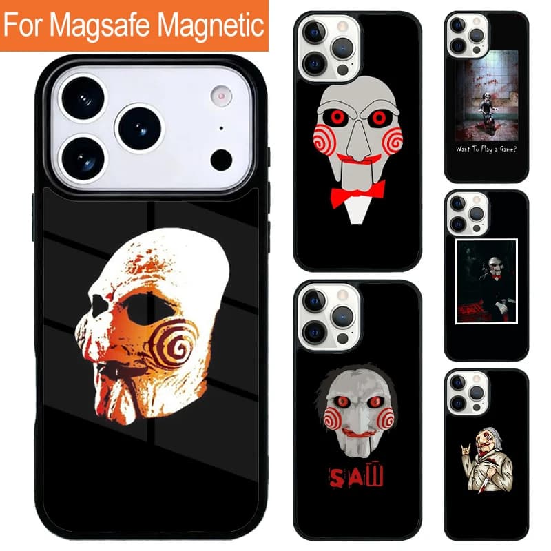 Custodia Magnetica Wireless per iPhone 17 Pro 16 15 13 12 11 Pro Max Air 14 Plus con Cover Magsafe - Ideale per Giocare