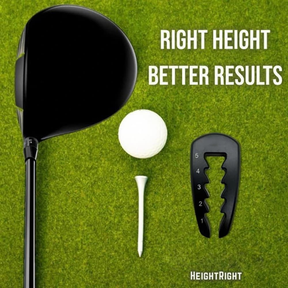 Strumento regolabile in altezza per tee da golf Setter per tee in alluminio durevole per il posizionamento consistente della palla Aiuto per la pratica di precisione dell'allenamento dell'oscillazione