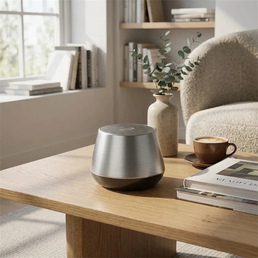 Mini Altoparlante Bluetooth 5.0 con Bassi Profondi e Audio HD, Microfono Integrato per Chiamate a Mani Libere, Altoparlante Wireless Portatile per Campeggio all'Aperto