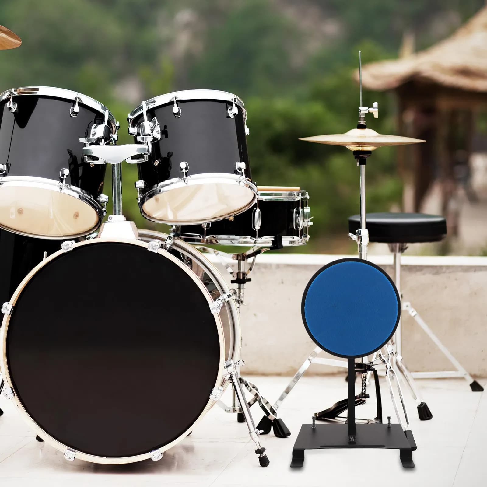 Drum Practice Mat Pad for Practicing Beginner Drummer Bass Mute Pedal Kick Parts Pads