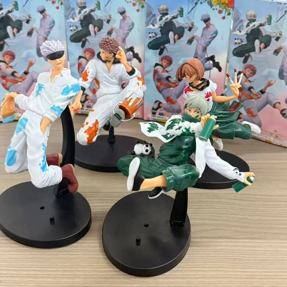 Disponibili Subito: Action Figure Anime SEGA Jujutsu Kaisen GRAFFITI BATTLE - Fushiguro Megumi, Kugisaki Nobara, Panda, Gojo Satoru