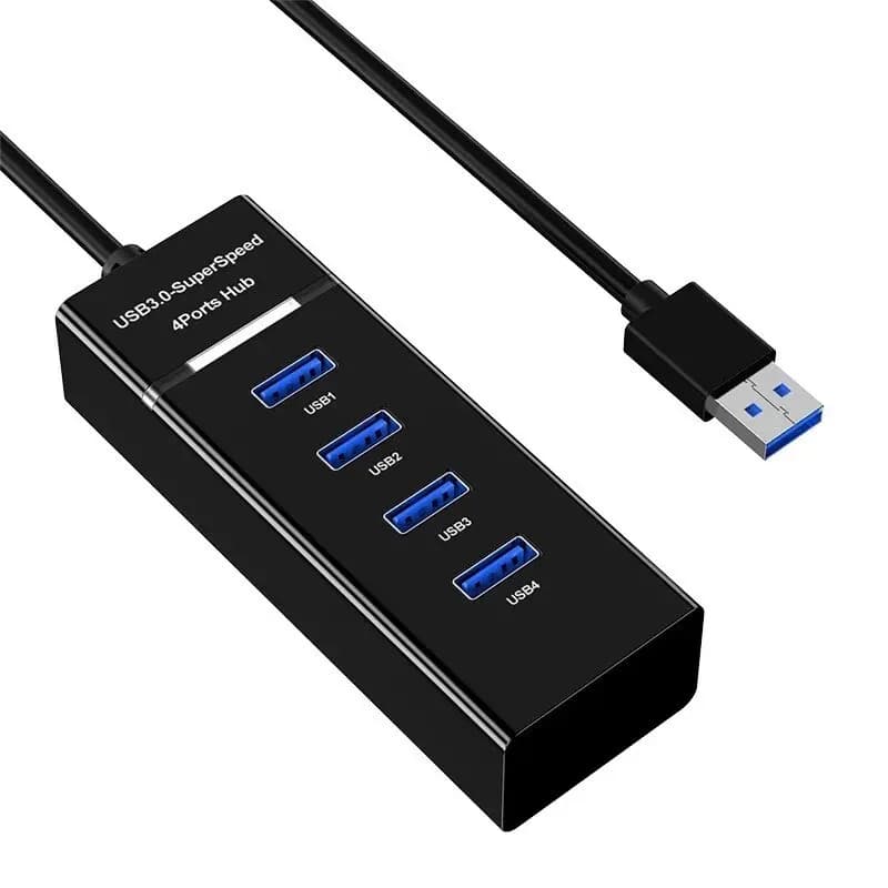 Power 4-in-1 USB Data Cable Docking Station for PC - USB Hub Expander 2.0 3.0 Fast Splitter Adapter for Computer Accessories