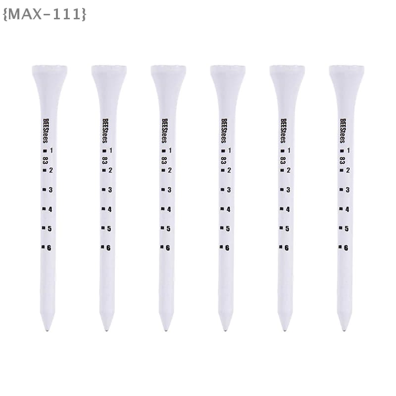 【F2-MAX111】50 Pezzi Tee da Golf Professionali 83mm Bianchi in Legno con Scala