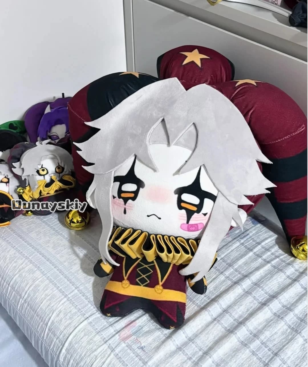 BAnime The Freak Circus Pierrot Cosplay 30CM Farcito Corpo Plush Kawaii Plush Figure Bearing {Dream ZS} Girls' Costume Halloween