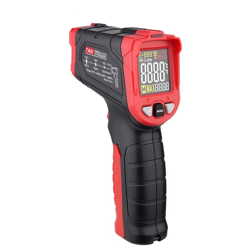 Termometro a Infrarossi TA601A con Puntatore Laser, Luce di Avvertimento e Allarme Sonoro, Ampio Range di Temperatura