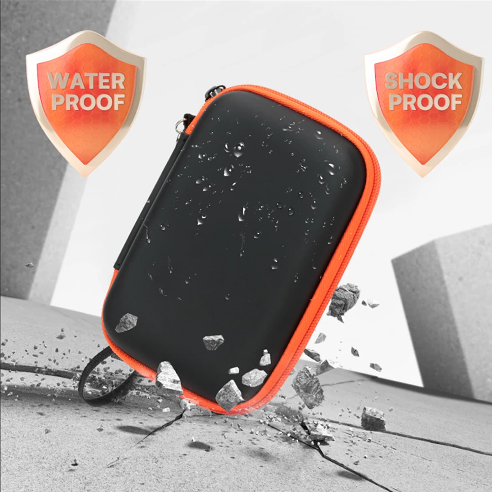 Custodia per disco rigido esterno LaCie Rugged Mini 1TB/ 2TB/ 4TB/5TB Supporto di archiviazione HDD per dischi rigidi per schede SD