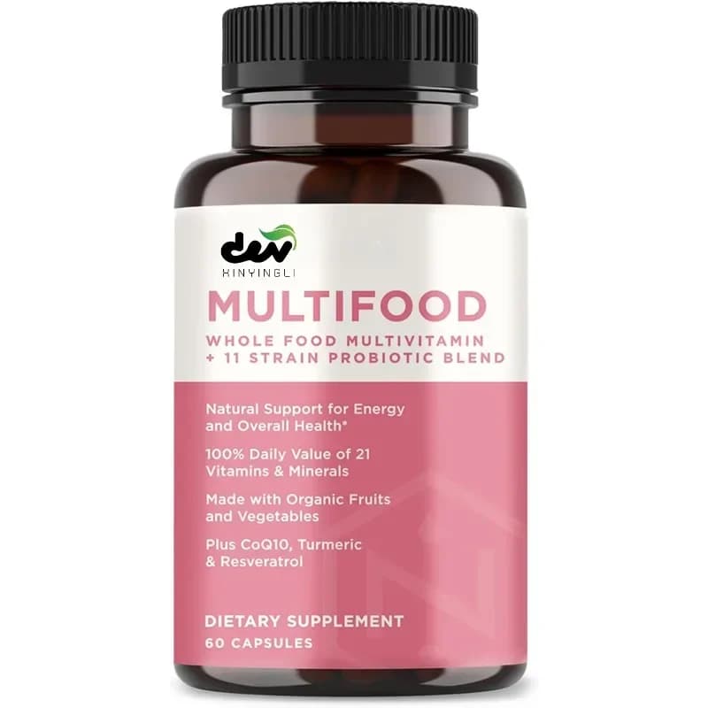 Multivitamin probiotics for whole woman food for support supplement for intestinal and immune health