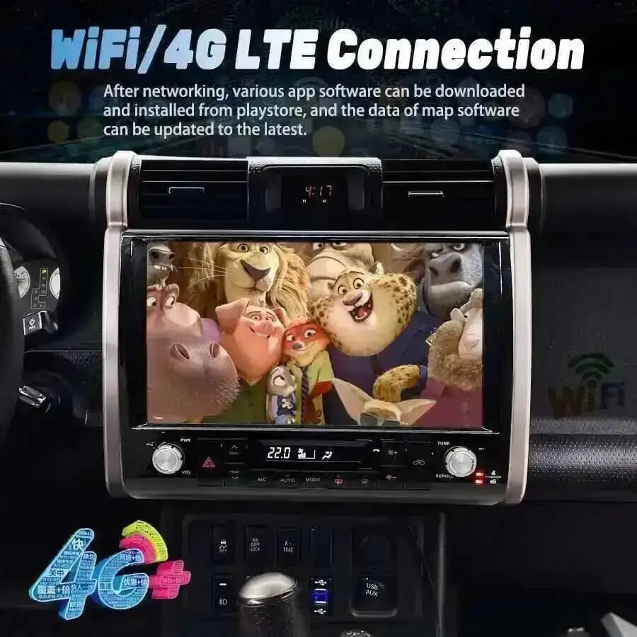 12.8inch Multimedia Player Navigation For Toyota FJ Cruiser 2006 2007 2019 Stereo Autoradio Video Android Screen GPS Radio Car