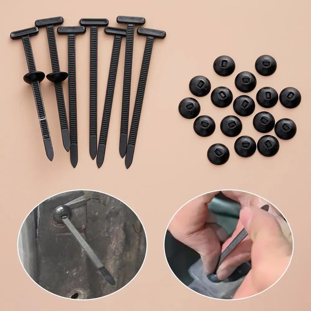 30/50/100pcs Fascette per cavi in nylon Fibbia Cinghie di fissaggio automatico Clip per cavi multiuso Supporto per fascette in nylon autobloccanti per carichi pesanti
