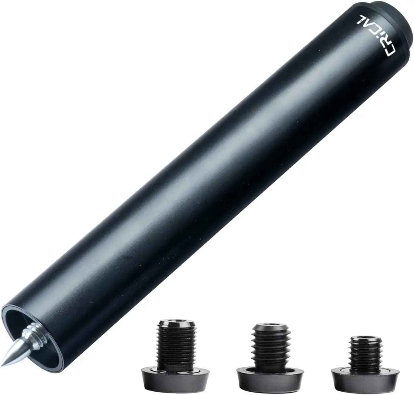 Prolunga per Stecca da Biliardo in Metallo 2/3/4/8 Pollici con 3 Paracolpi per Accessori da Biliardo