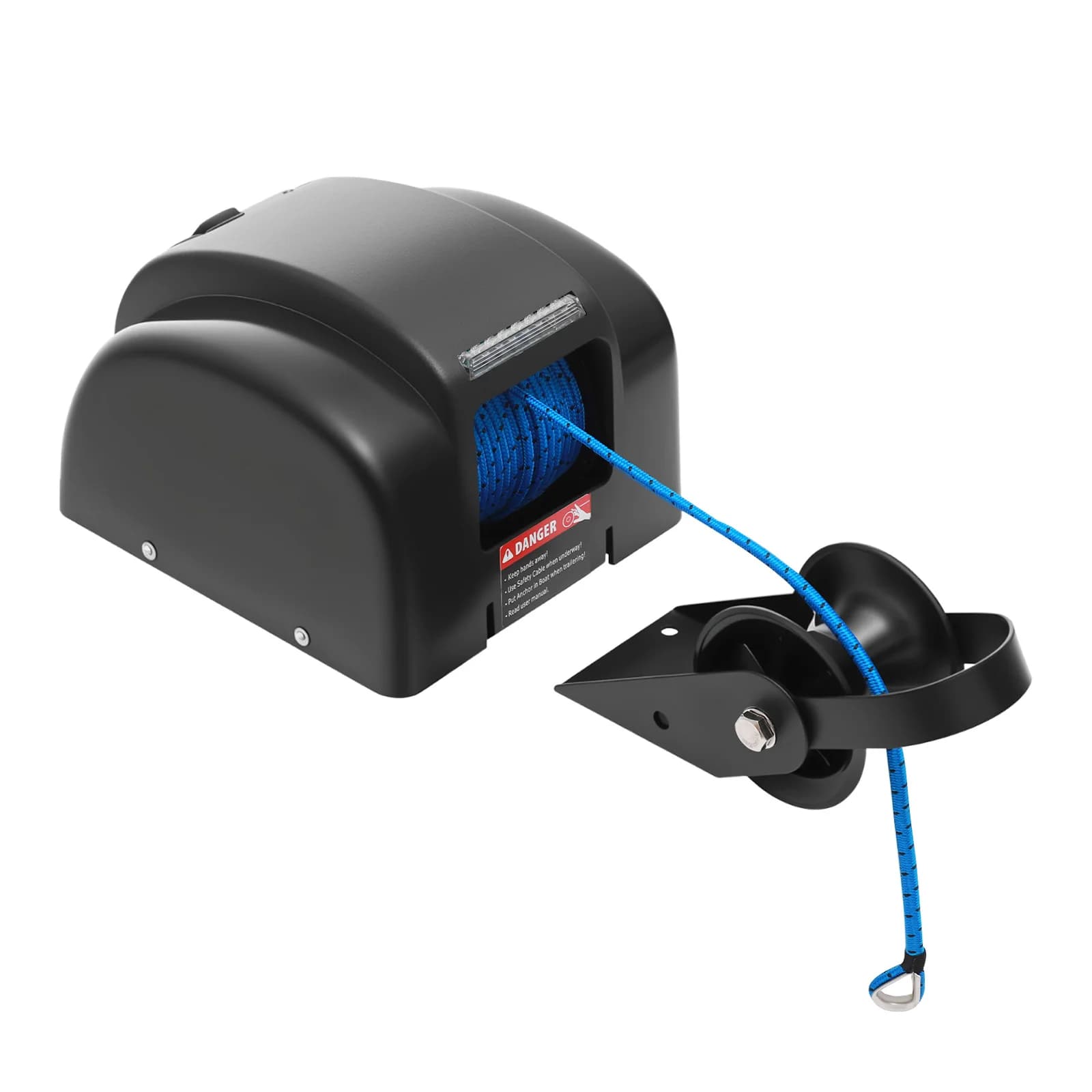 Kit guinzaglio per barche con ancoraggio elettrico per barche da 45 libbre 12 V con telecomando per ancoraggio cadente