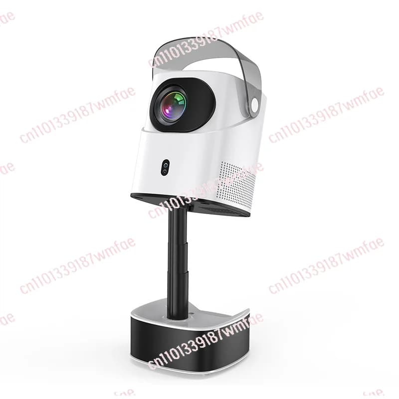 Proiettore intelligente 4K ad alta definizione con supporto telescopico gimbal, 1080P wireless, mirroring dello schermo, per casa e esterni