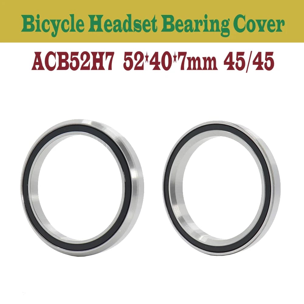 ACB52H7 Copertura del cuscinetto della cuffia della bicicletta 52*40*7mm 45/45 gradi Acciaio al cromo Conico superiore inferiore Cuscinetti ACB Parti coniche Riparazione