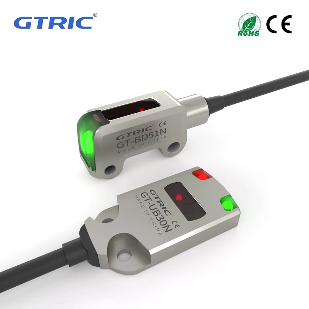 Interruttore sensore fotoelettrico GTRIC Mini ultrasottile diffuso riflettente IP67 acciaio inossidabile resistente alla corrosione 12-24 V DC NPN PNP