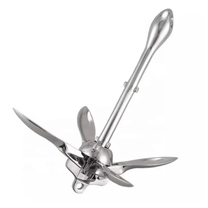 For Marine Accessories Stainless Steel Folding Anchors 0.7kg 1.5kg 2.5kg for Boats
