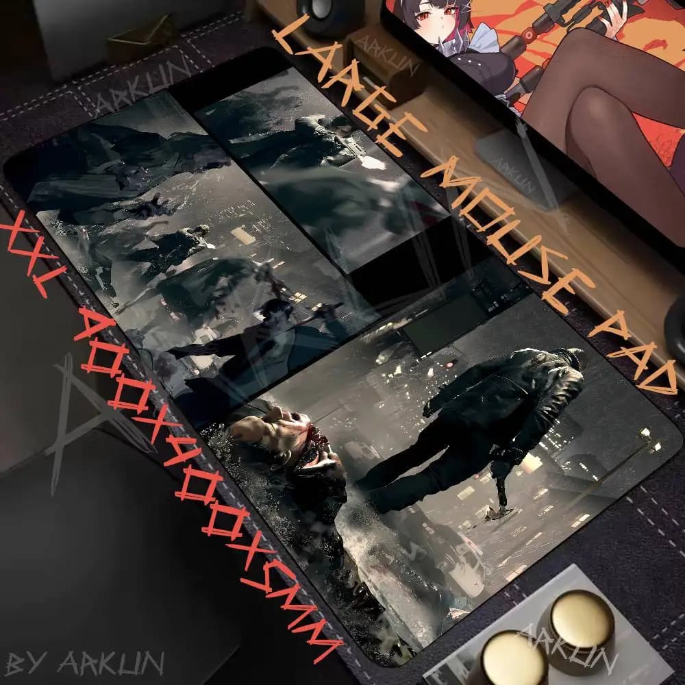 Cool Man Leon Fashion Top Hot R-ResidentsS Gamer Mousepad Accessori per tastiera e computer portatile Tappetino per mouse Tappetini da scrivania estesi