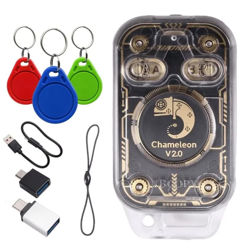 B27B Chameleon Ultra V2.0 Lettore di Chip RFID Smart Emulatore + 3XUID Portachiavi Duplicatore NFC 125K 13.56Mhz Funzione di Decodifica Carte
