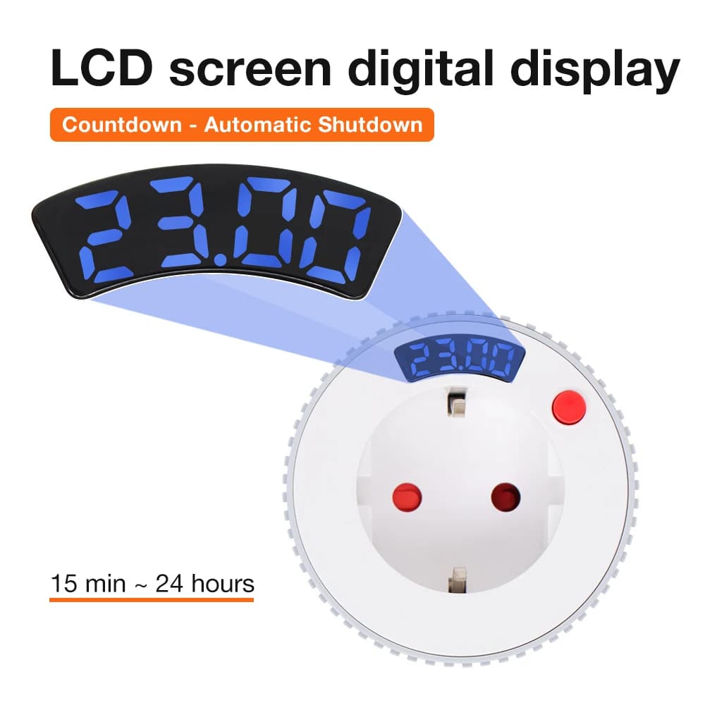 Tuya WiFi Presa timer Automatic charger 16A countdown timer timer controller for kitchen appliances EU plug 230V