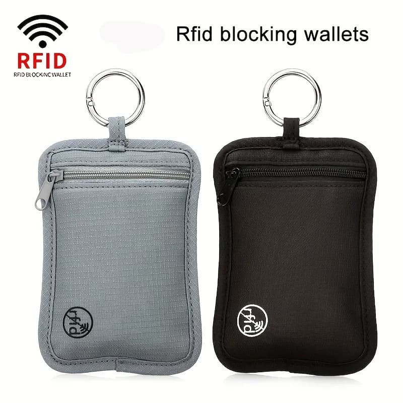 Cintura Portasoldi Nascosta con Protezione RFID, Portafoglio Leggero con Clip e Porta Carte di Credito e Documenti per Uomo e Donna