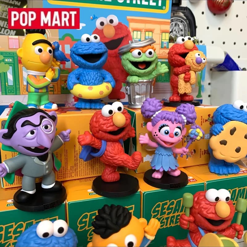 POP MART Sesame Street Party Series Blind Box Toys Kawaii Anime Action Figure Surprise Genuine Original Mystery Box Girls Gift