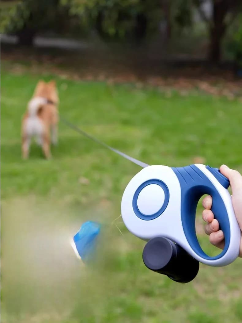 Guinzaglio Avvolgibile Automatico per Cani, per Passeggiate all'Aperto, per Cani di Taglia Media, Terrier, Shiba Inu, Anti-Trazione a Prova di Esplosione