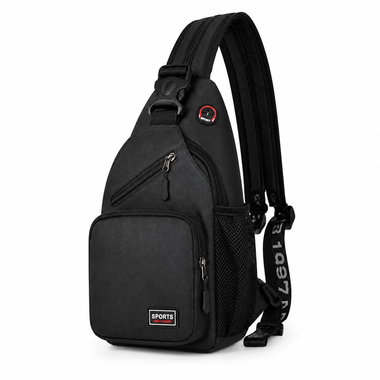Women's Convertible Sling Backpack Crossbody Chest Bag with Multiple Pockets Bottle Holders for Travel Walking Daily Use