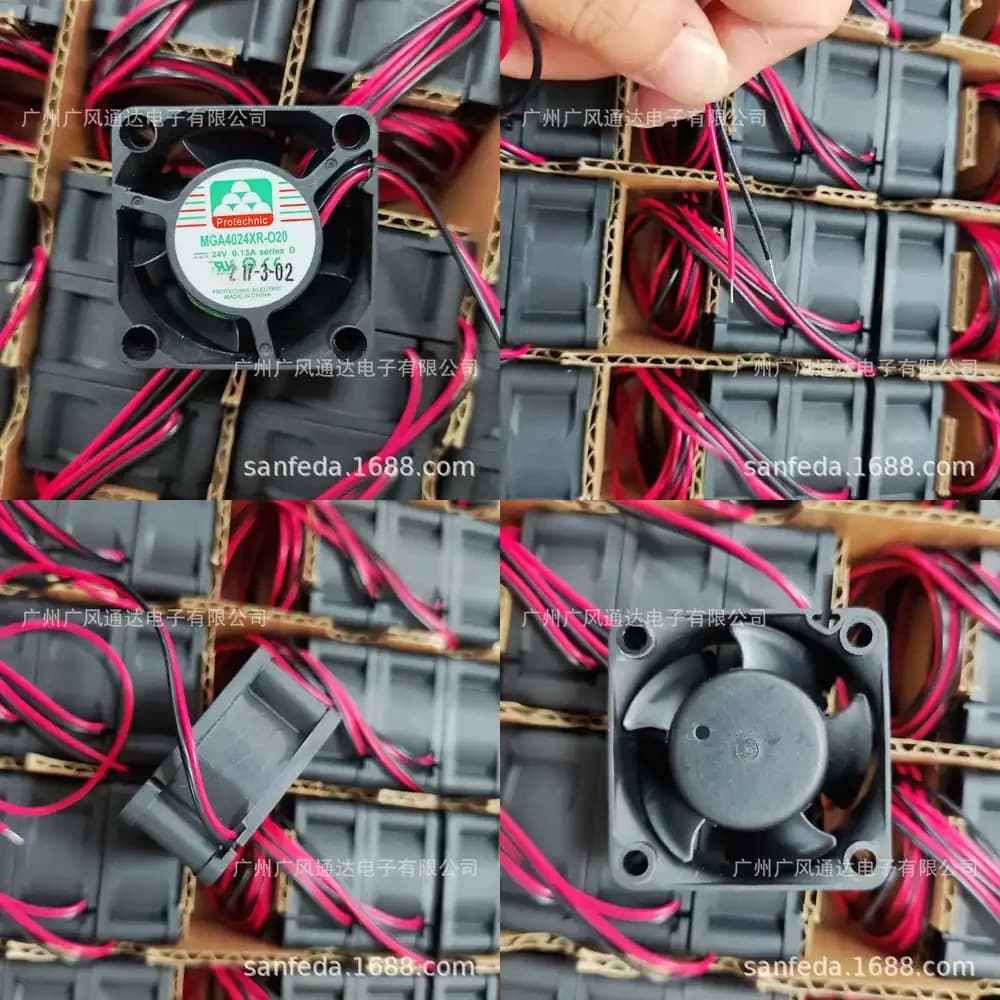 Ventola Industriale a Frequenza Variabile 4020 per MGA4024XR-O20 24V 0.13A, Ventola di Raffreddamento ad Alto Flusso d'Aria per Attrezzature Industriali HVAC