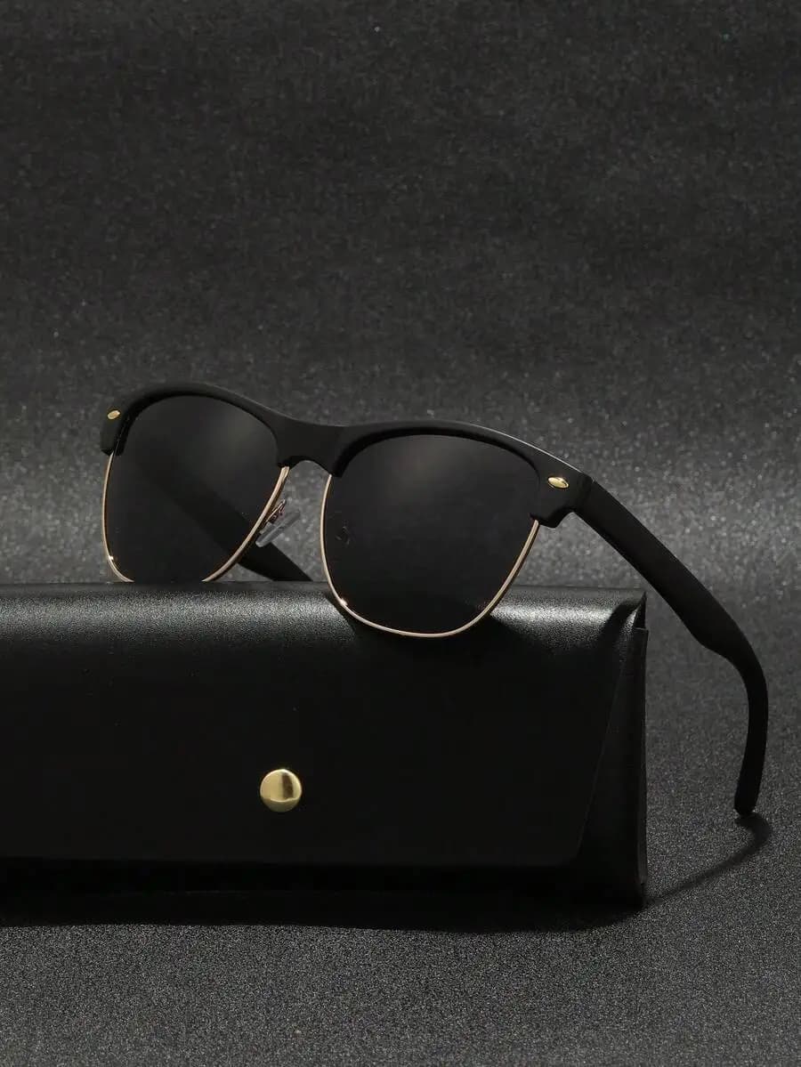 Occhiali da Sole Vintage Cat Eye con Montatura in Resina e Cerniere con Rivetti in Metallo, Lenti in Policarbonato, Moda Unisex