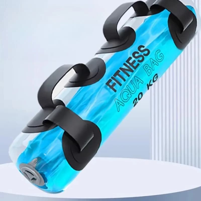 Water bag for fitness training, adjustable alternative to sand bag, PVC handlebar, 20-60L portable water backpack