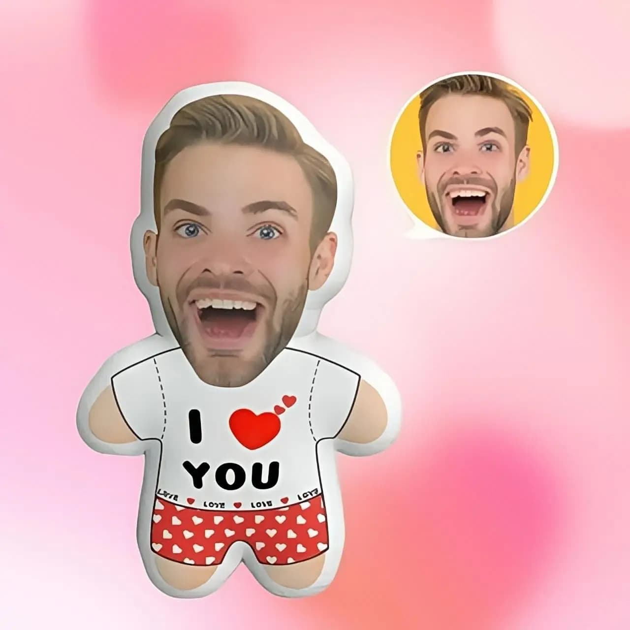 Personalizza regali per gli amici "Ti amo" con personalizzazione creativa delle forme umidificate! Integrare le tue foto nel cartone animato
