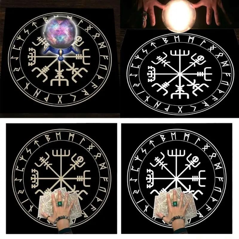 31BE Altare Divinazione Pendoli Tovaglia Gioco da tavolo Tarocchi Panno Oracoli Carte Pad