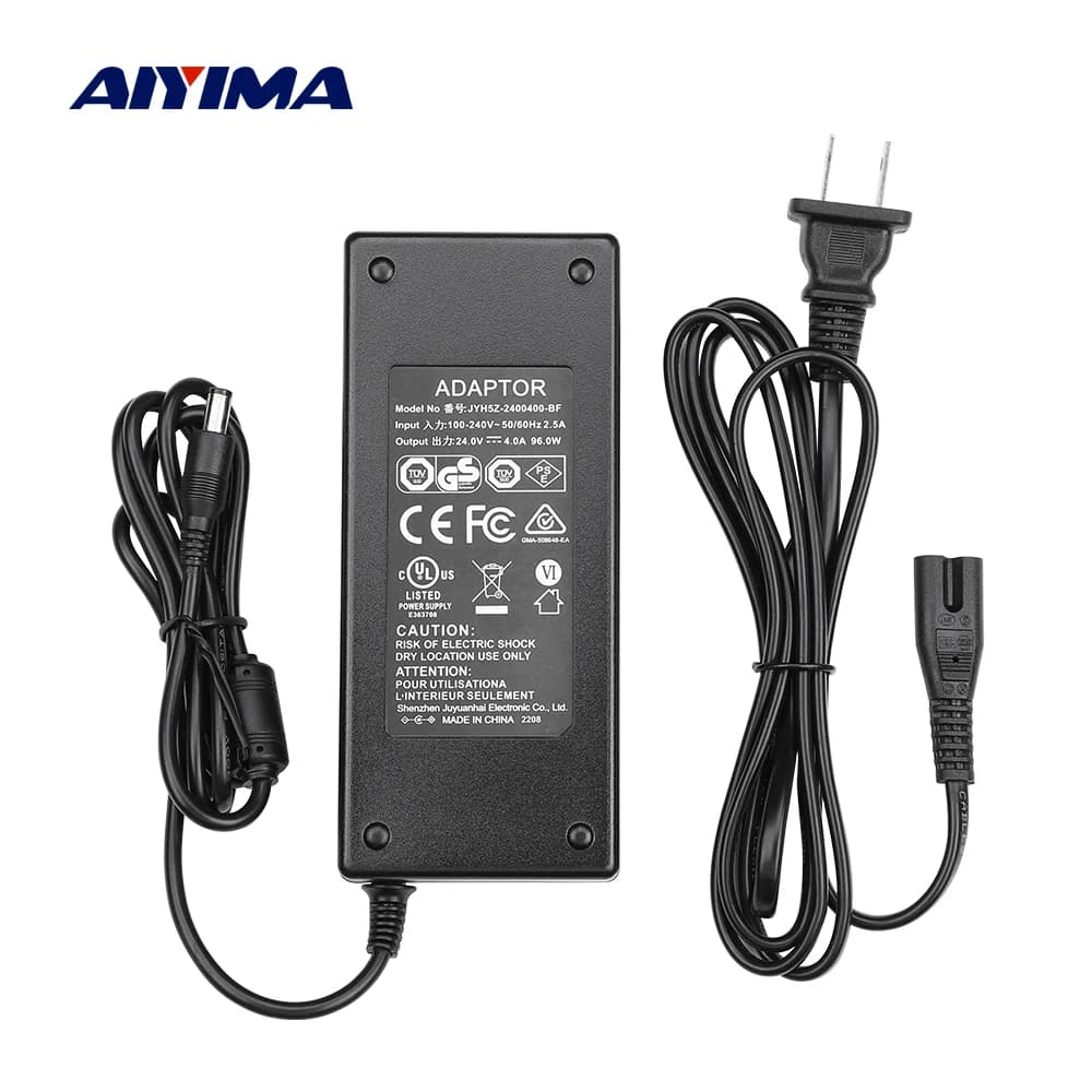 AIYIMA 24V 4A Home Amplificatori di Alimentazione AC100-240V A DC 24V Adattatore di Alimentazione Spina UE/USA FAI DA TE Home Theater Amplificatore Audio